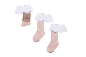 Angel Knee Highs - Biscuit
