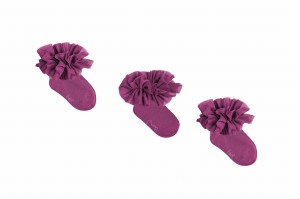 Tutu Socks - Heather Pink 