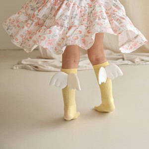Kanarkowe Podkolanówki Dziecięce Żółty Aniołek Mama's Feet
