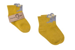 Żółte Skarpetki Dziecięce Stworki - Edzio Mama's Feet
